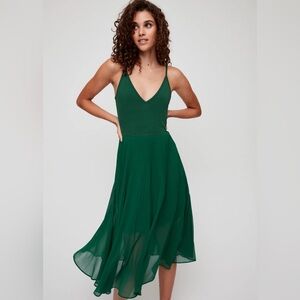 Wilfred Daphne Aritzia Emerald dress, XS 💚